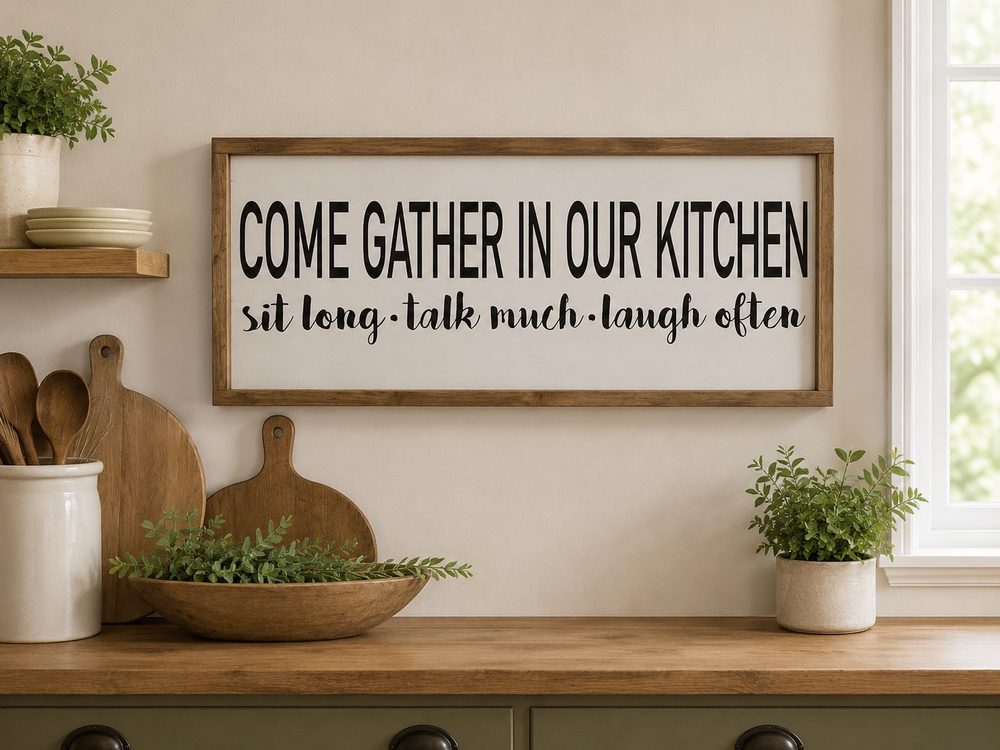 Wooden Kitchen Plaque (14″*30″)